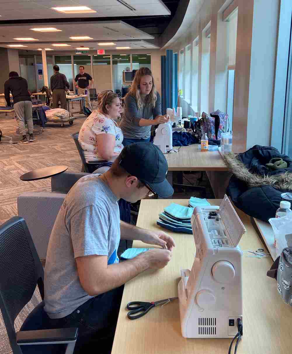 School of Engineering Employees and Students Create Facial Masks for Area Medical Professionals